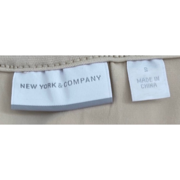 New York & Company Cream Tan Sequin Chevron Design Tank Top, Size Small - Picture 12 of 12